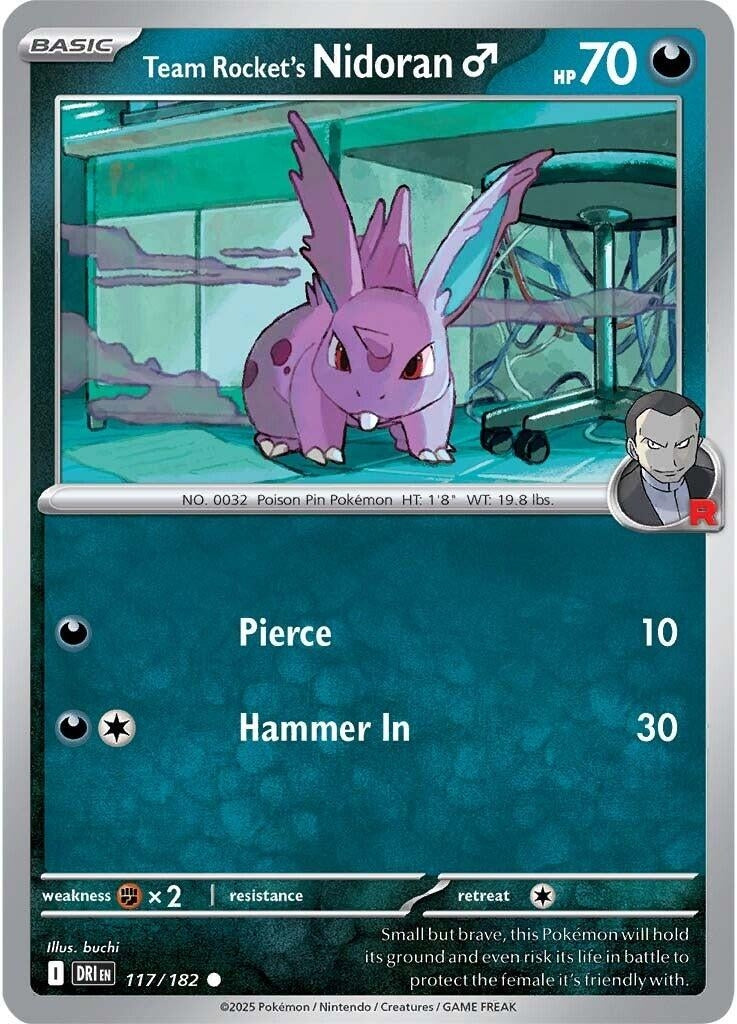 Image for Team Rocket's Nidoran M (117/182) [SV10: Destined Rivals] - Pokemon