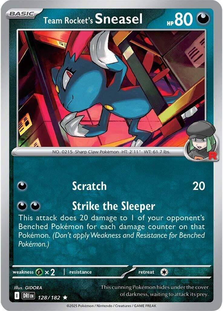 Image for Team Rocket's Sneasel (128/182) [SV10: Destined Rivals] - Pokemon