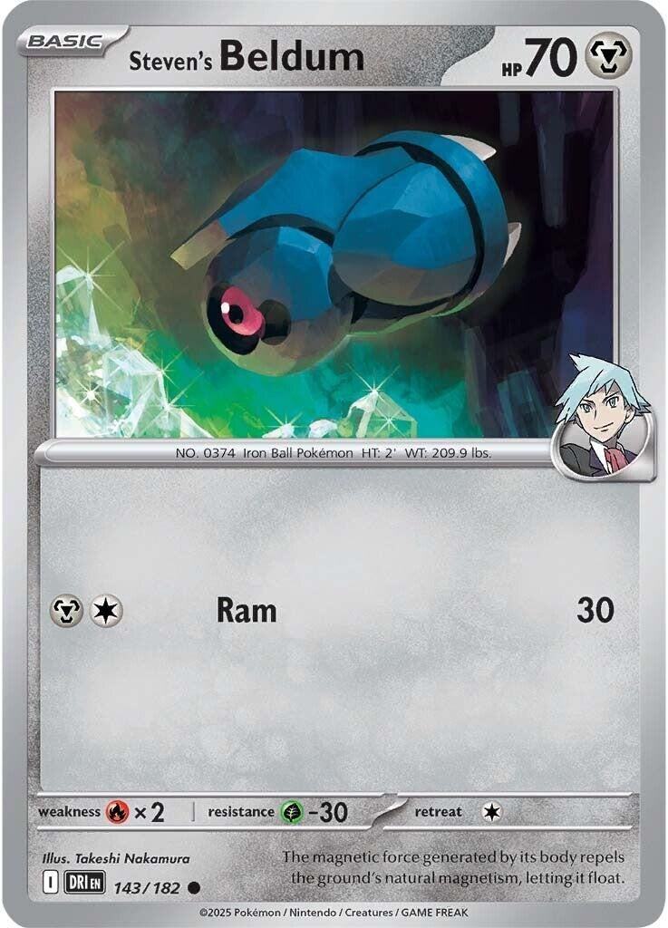 Image for Steven's Beldum (143/182) [SV10: Destined Rivals] - Pokemon
