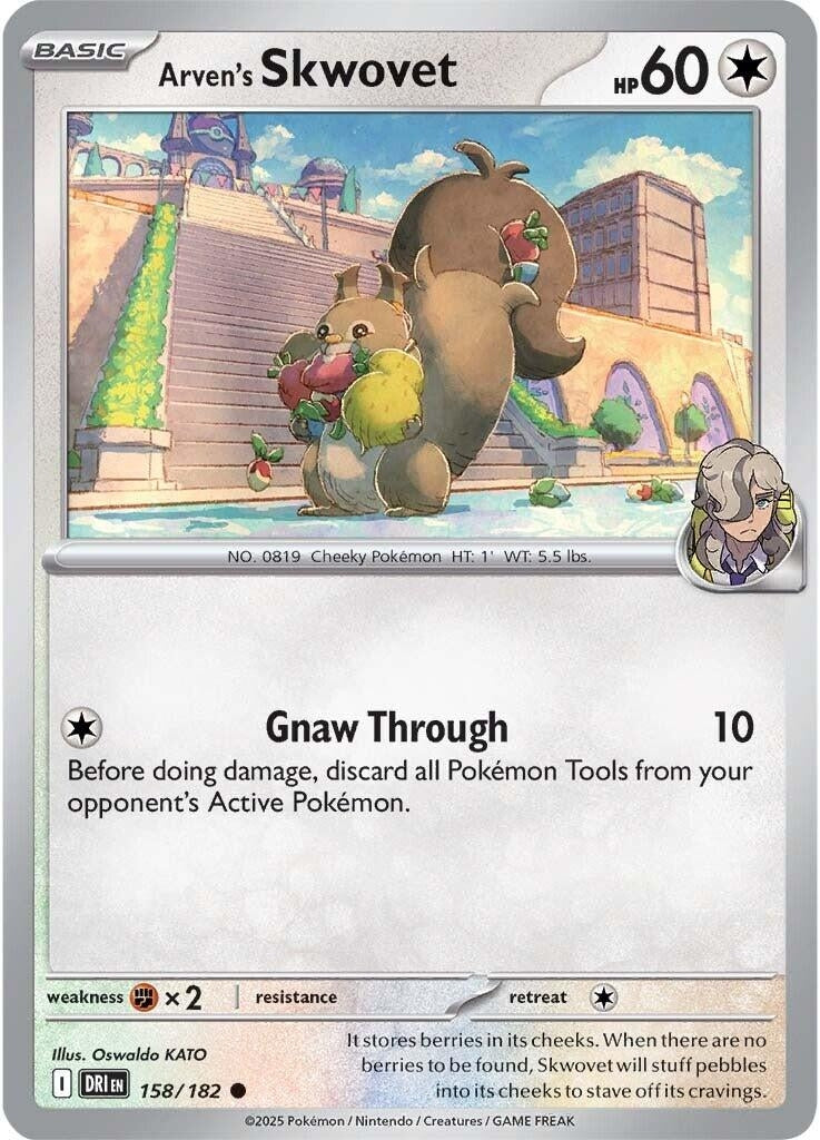 Image for Arven's Skwovet (158/182) [SV10: Destined Rivals] - Pokemon