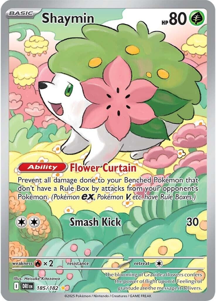 Image for Shaymin (185/182) [SV10: Destined Rivals] - Pokemon
