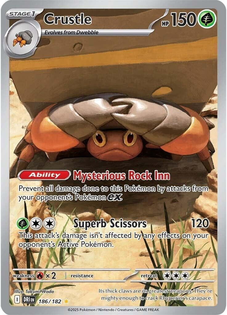 Image for Crustle (186/182) [SV10: Destined Rivals] - Pokemon