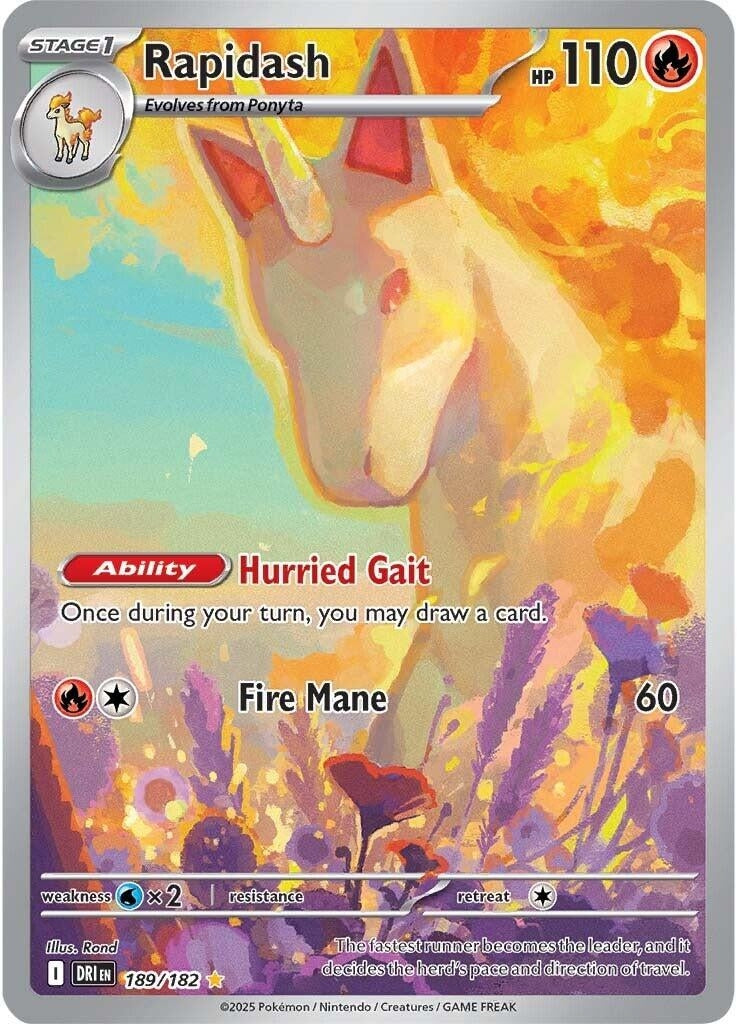 Image for Rapidash (189/182) [SV10: Destined Rivals] - Pokemon