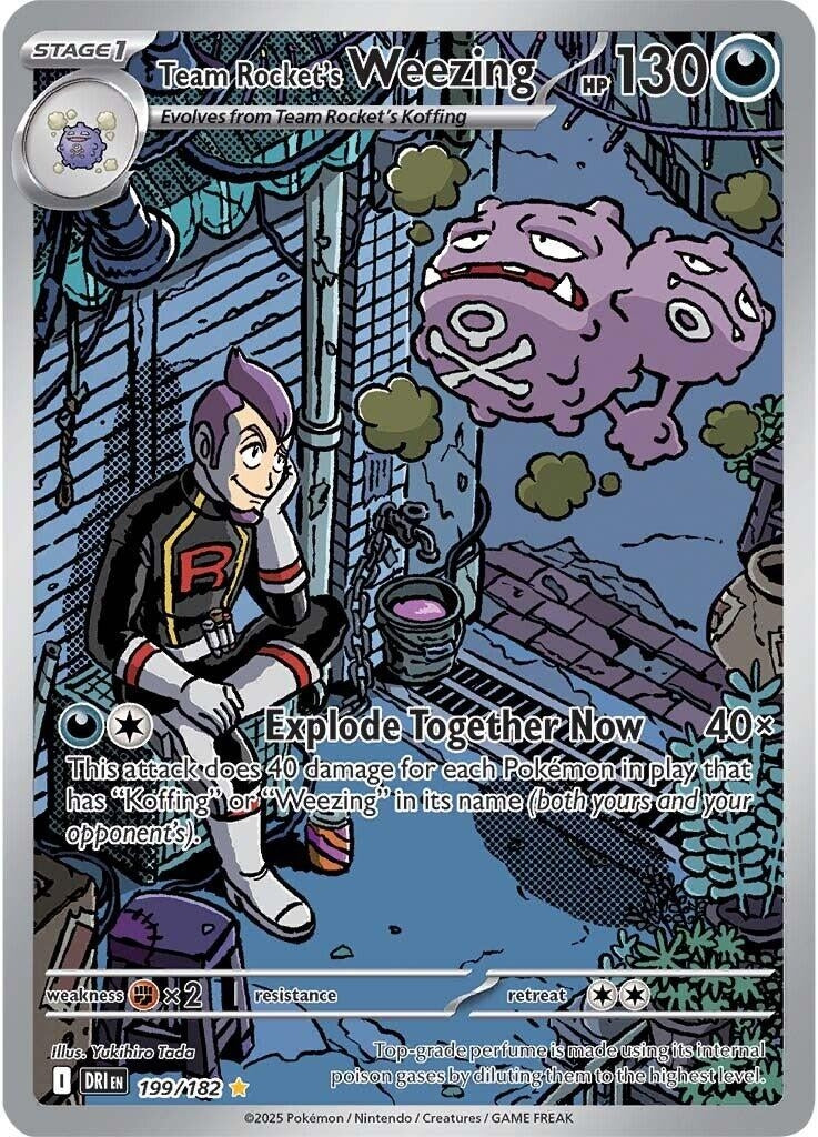 Image for Team Rocket's Weezing (199/182) [SV10: Destined Rivals] - Pokemon