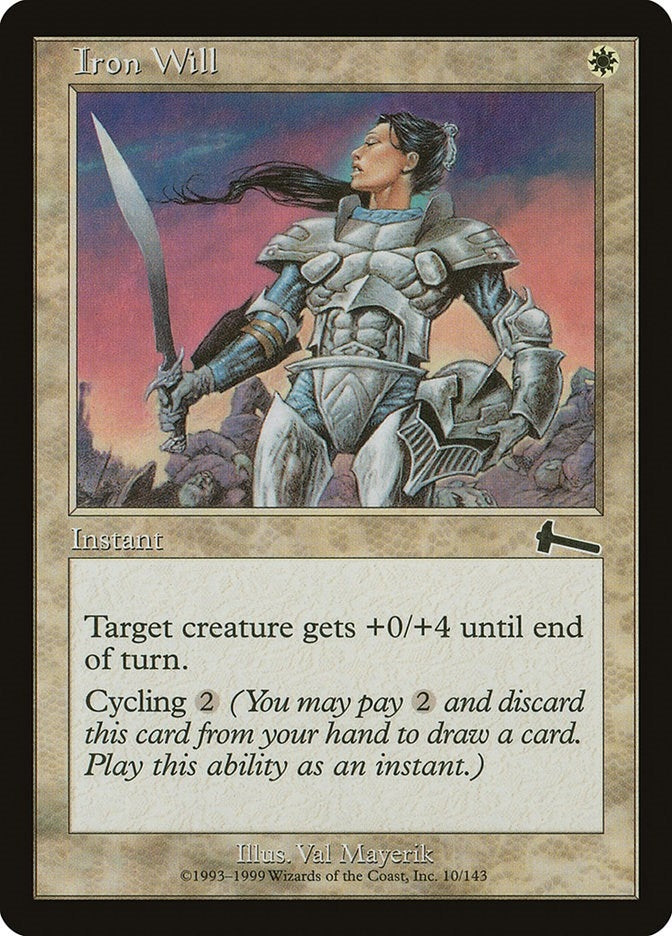 Image for Iron Will (10) [Urza's Legacy] - Magic: The Gathering