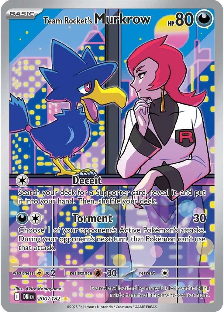 Image for Team Rocket's Murkrow (200/182) [SV10: Destined Rivals] - Pokemon