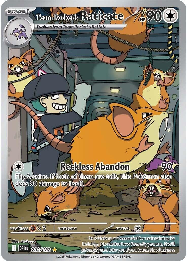 Image for Team Rocket's Raticate (202/182) [SV10: Destined Rivals] - Pokemon