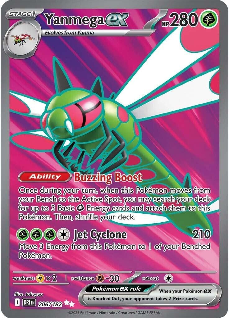 Image for Yanmega ex (206/182) [SV10: Destined Rivals] - Pokemon