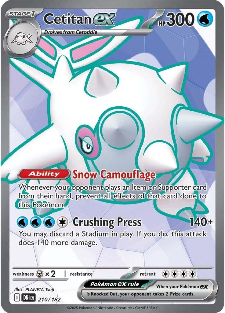 Image for Cetitan ex (210/182) [SV10: Destined Rivals] - Pokemon