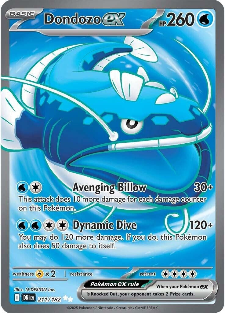 Image for Dondozo ex (211/182) [SV10: Destined Rivals] - Pokemon