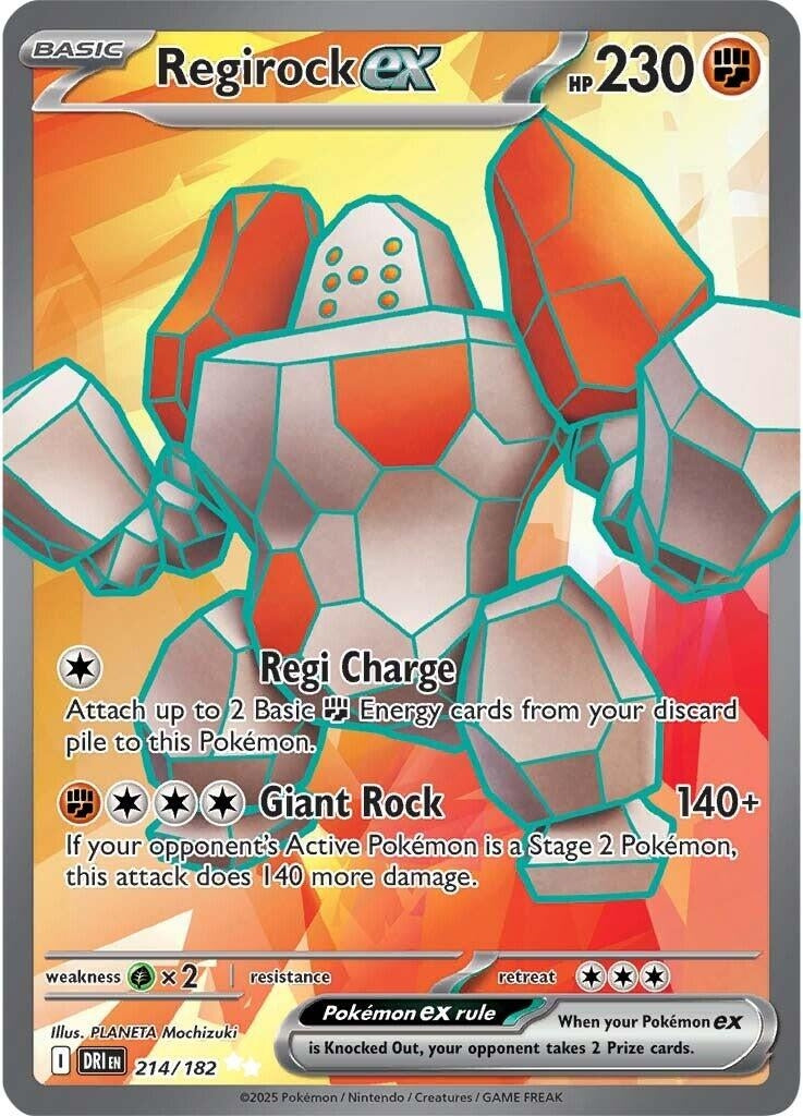 Image for Regirock ex (214/182) [SV10: Destined Rivals] - Pokemon