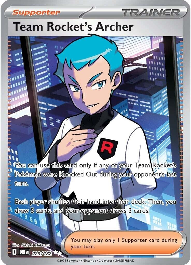Image for Team Rocket's Archer (223/182) [SV10: Destined Rivals] - Pokemon