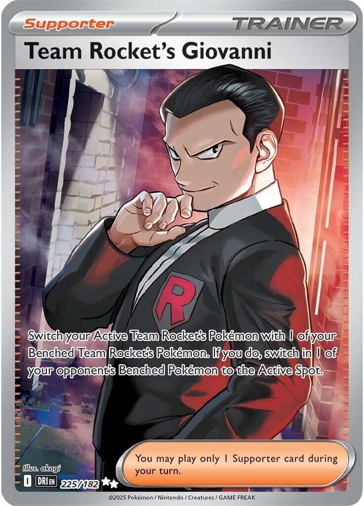 Image for Team Rocket's Giovanni (225/182) [SV10: Destined Rivals] - Pokemon