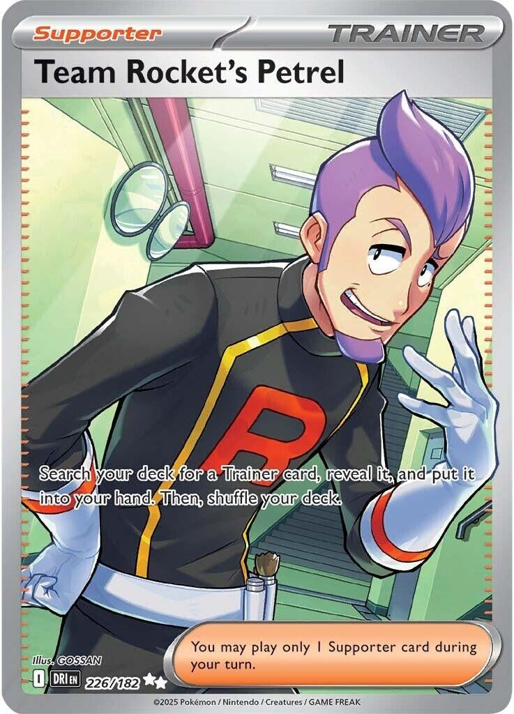 Image for Team Rocket's Petrel (226/182) [SV10: Destined Rivals] - Pokemon