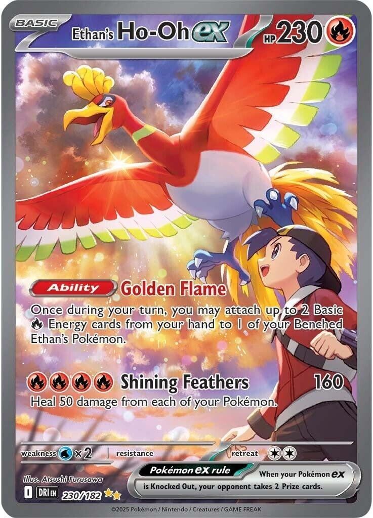 Image for Ethan's Ho-Oh ex (230/182) [SV10: Destined Rivals] - Pokemon