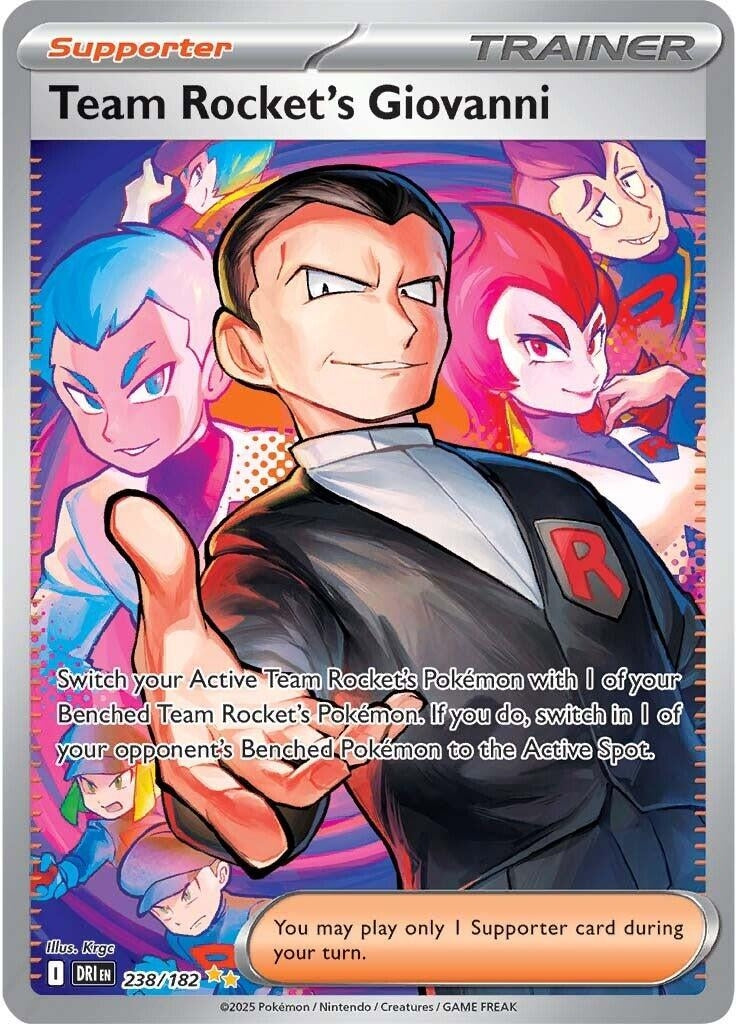 Image for Team Rocket's Giovanni (238/182) [SV10: Destined Rivals] - Pokemon