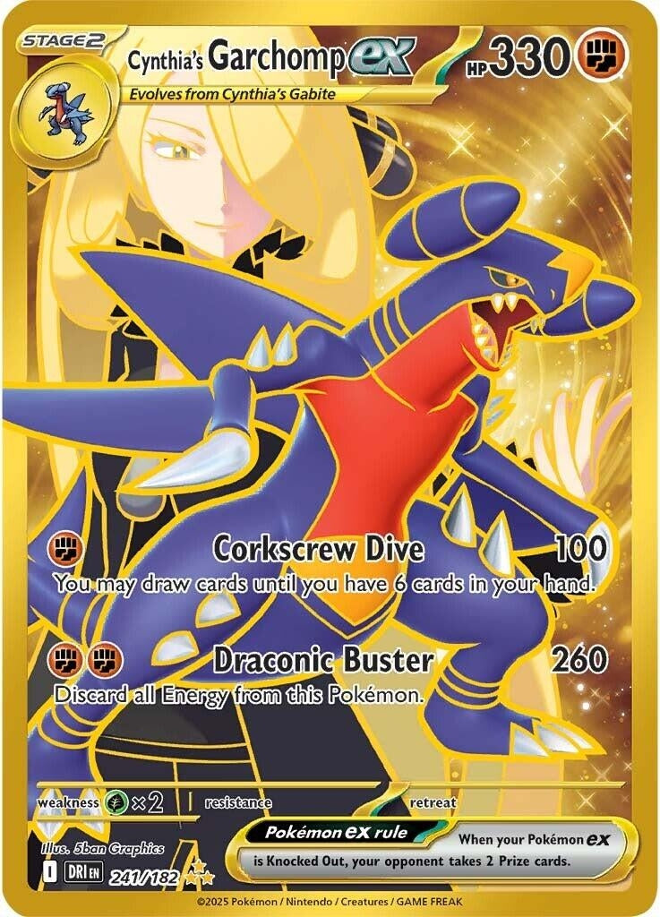 Image for Cynthia's Garchomp ex (241/182) [SV10: Destined Rivals] - Pokemon