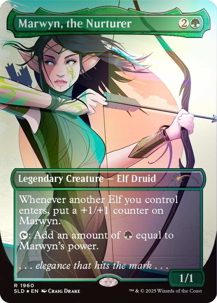 Image for Marwyn, the Nurturer (Rainbow Foil) (1960) [Secret Lair Drop Series] - Magic: The Gathering