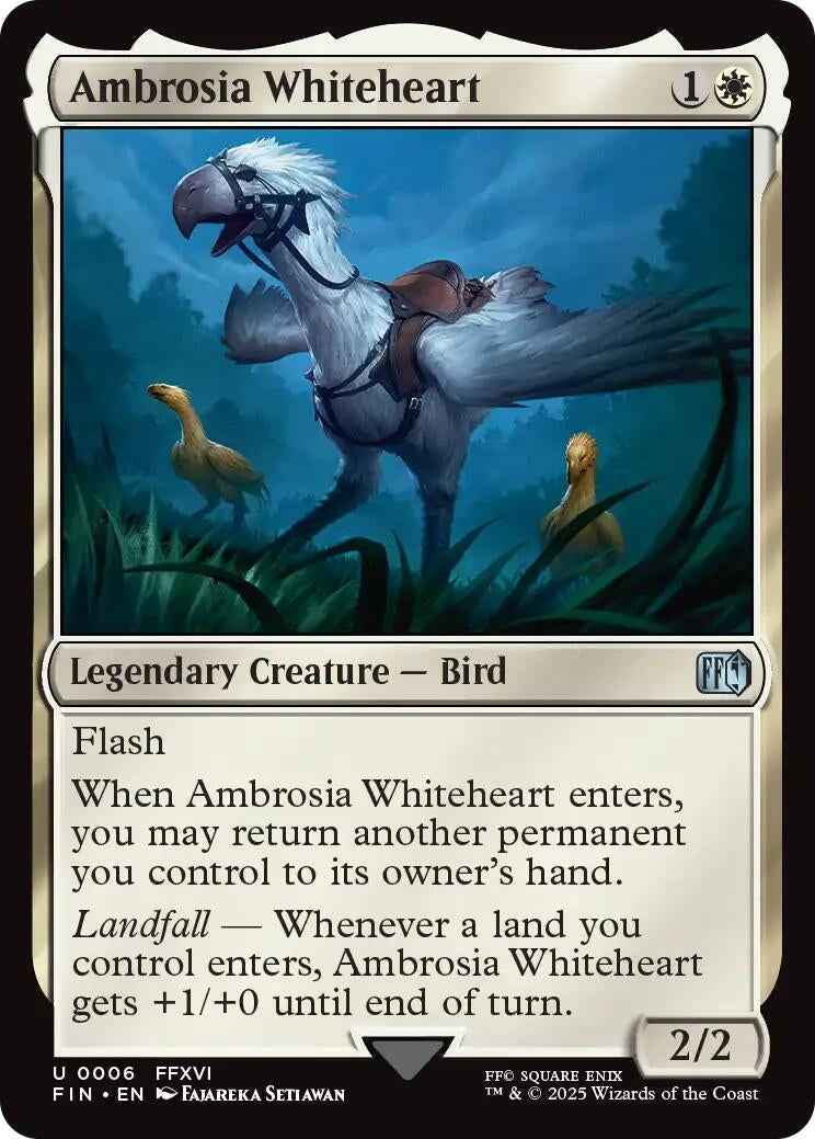 Image for Ambrosia Whiteheart (6) [FINAL FANTASY] - Magic: The Gathering