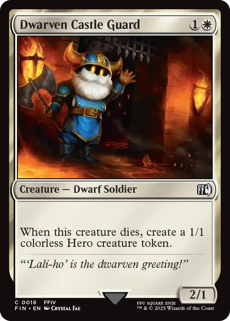 Image for Dwarven Castle Guard (18) [FINAL FANTASY] - Magic: The Gathering