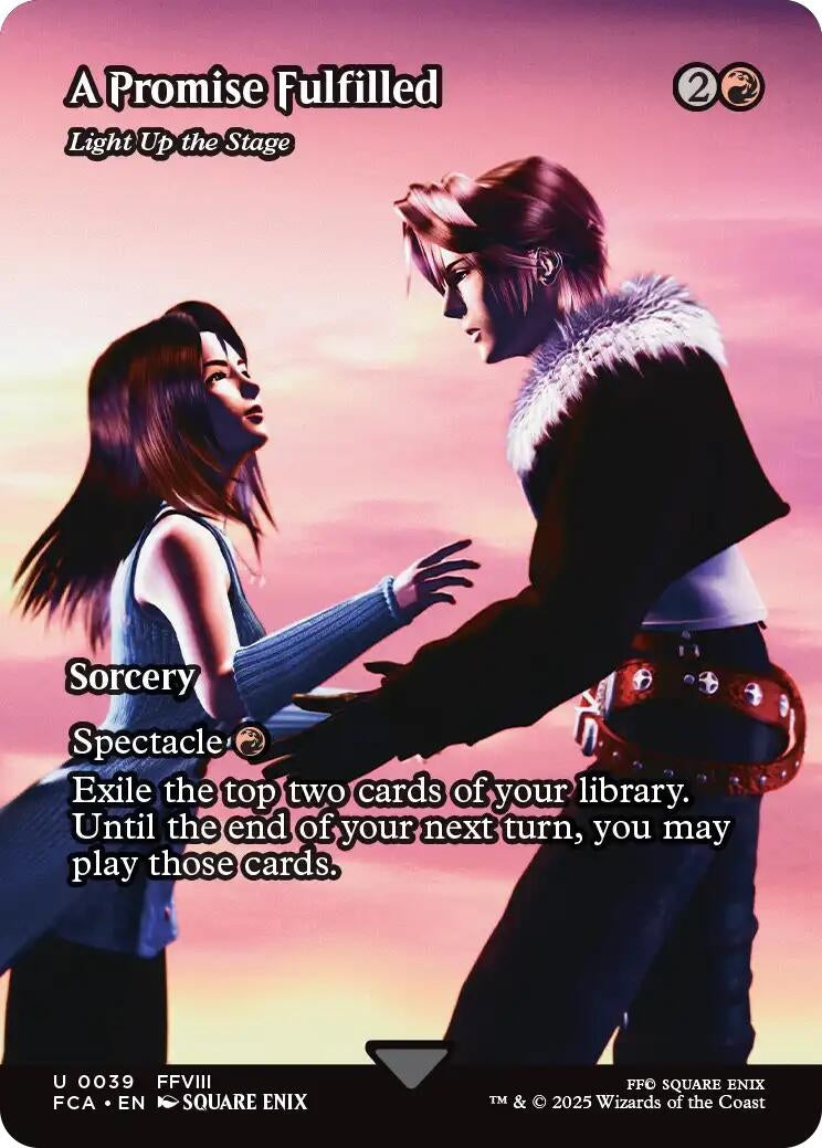 Image for A Promise Fulfilled - Light Up the Stage (Showcase) (39) [FINAL FANTASY: Through the Ages] - Magic: The Gathering