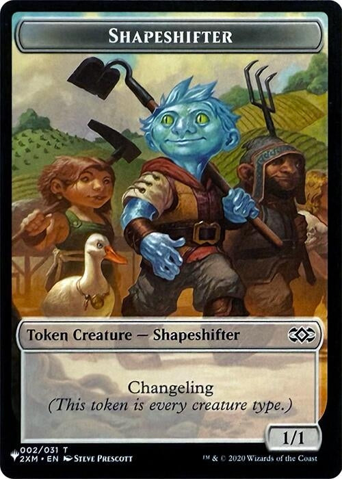Image for Shapeshifter // Dog Double-Sided Token (2 // 1) [The List Reprints] - Magic: The Gathering
