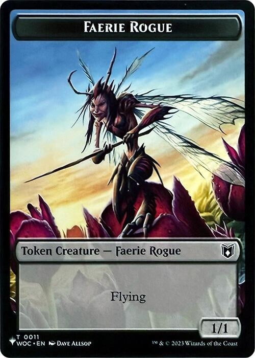Image for Faerie Rogue // Ox Double-Sided Token (11 // 3) [The List Reprints] - Magic: The Gathering