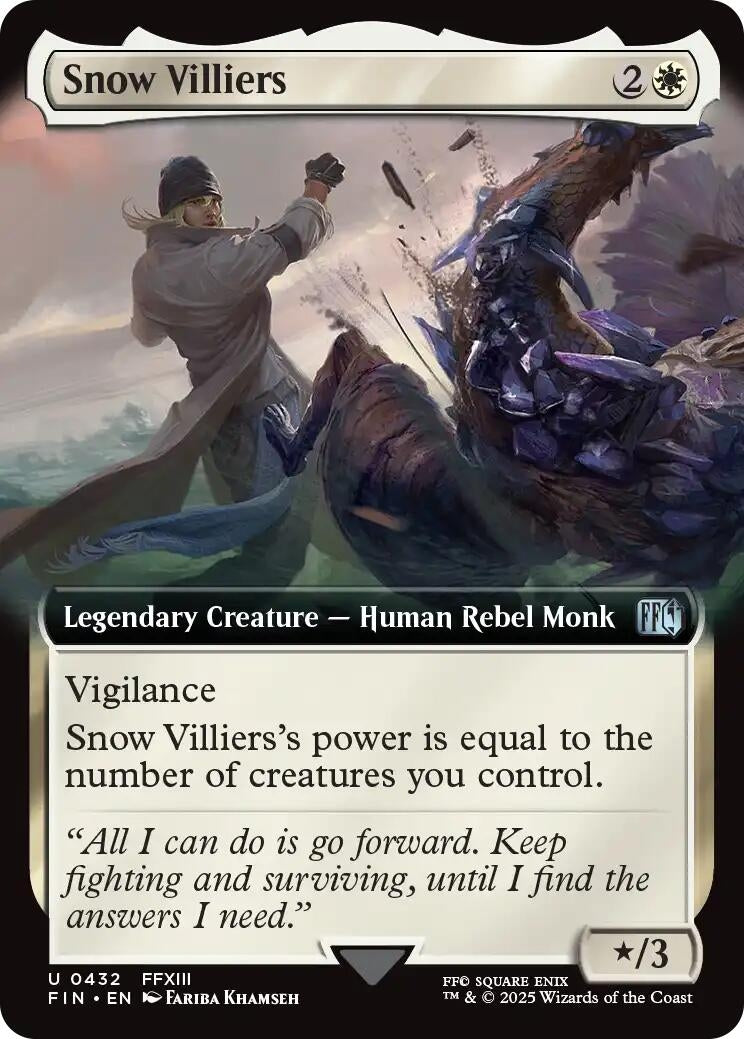 Image for Snow Villiers (Extended Art) (432) [FINAL FANTASY] - Magic: The Gathering