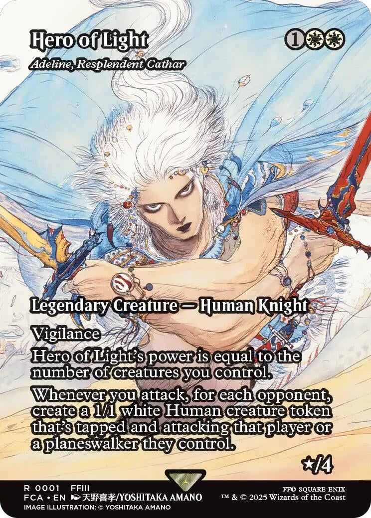 Image for Hero of Light - Adeline, Resplendent Cathar (Showcase) (1) [FINAL FANTASY: Through the Ages] - Magic: The Gathering