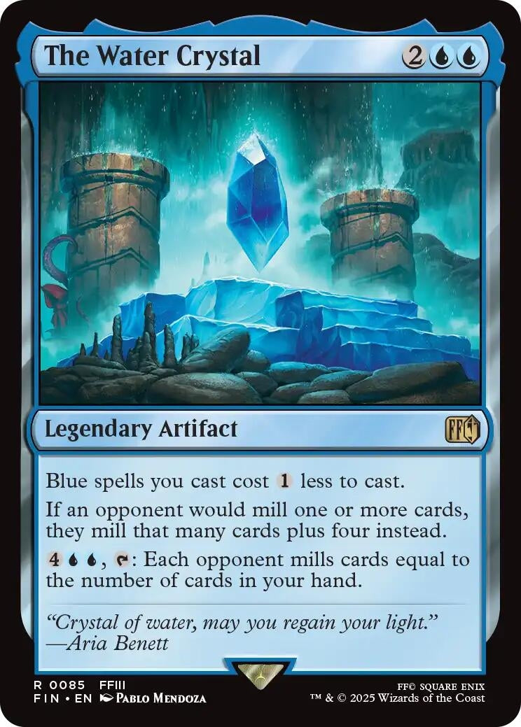Image for The Water Crystal (85) [FINAL FANTASY] - Magic: The Gathering