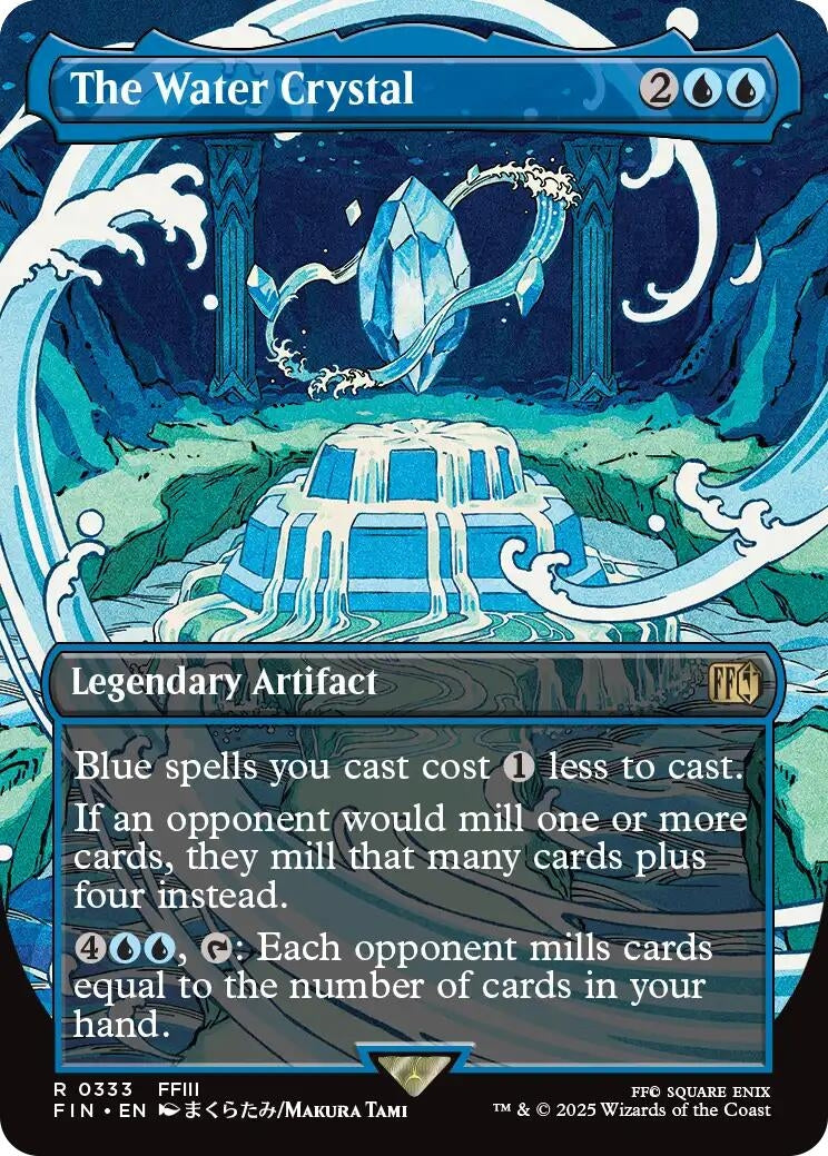 Image for The Water Crystal (Borderless) (333) [FINAL FANTASY] - Magic: The Gathering