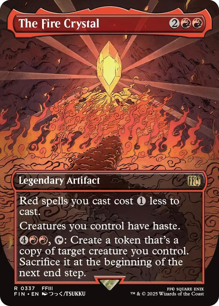 Image for The Fire Crystal (Borderless) (337) [FINAL FANTASY] - Magic: The Gathering