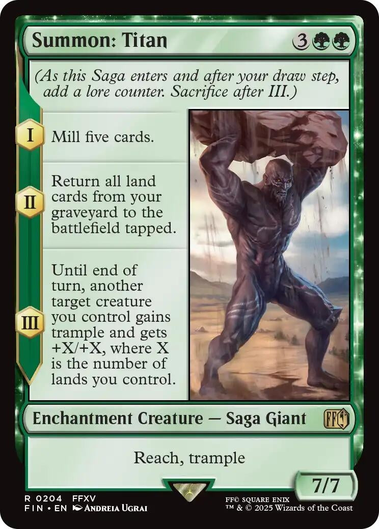Image for Summon: Titan (204) [FINAL FANTASY] - Magic: The Gathering