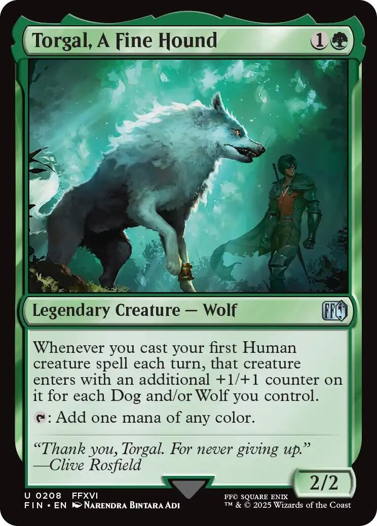 Image for Torgal, A Fine Hound (208) [FINAL FANTASY] - Magic: The Gathering