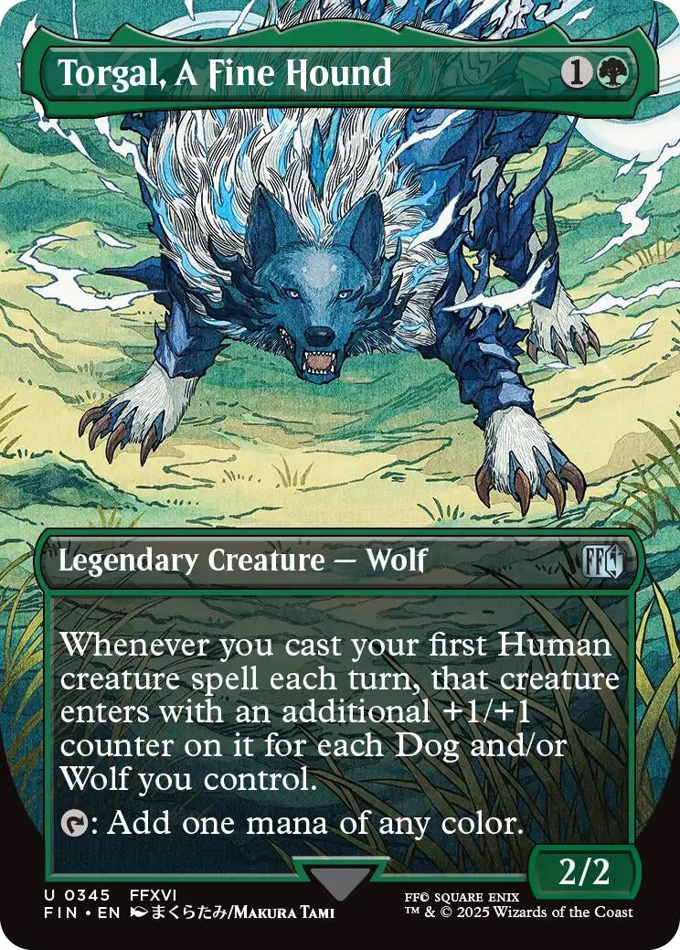 Image for Torgal, A Fine Hound (Borderless) (345) [FINAL FANTASY] - Magic: The Gathering
