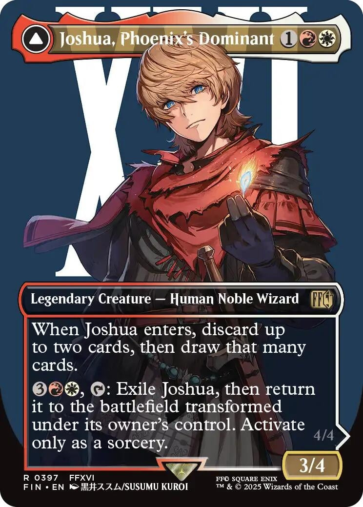 Image for Joshua, Phoenix's Dominant (Borderless) (397) [FINAL FANTASY] - Magic: The Gathering