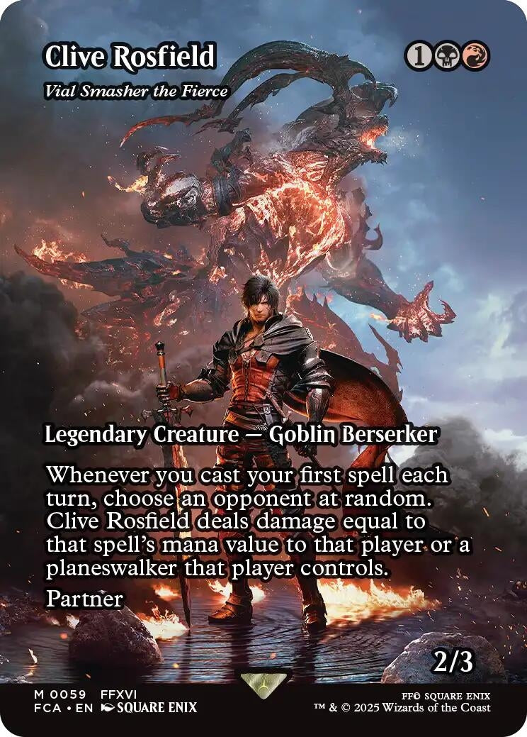 Image for Clive Rosfield - Vial Smasher the Fierce (Showcase) (59) [FINAL FANTASY: Through the Ages] - Magic: The Gathering