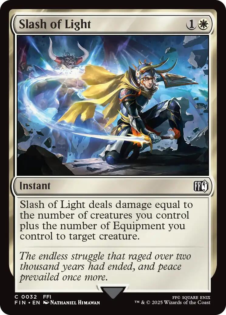 Image for Slash of Light (32) [FINAL FANTASY] - Magic: The Gathering