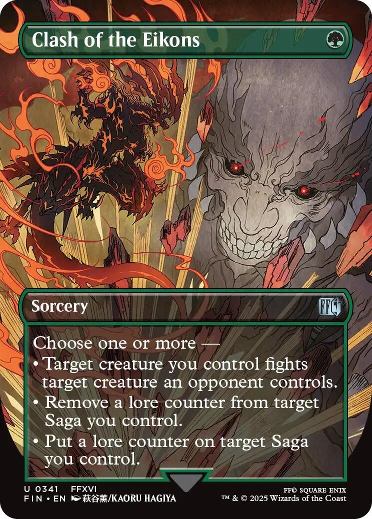 Image for Clash of the Eikons (Borderless) (341) [FINAL FANTASY] - Magic: The Gathering