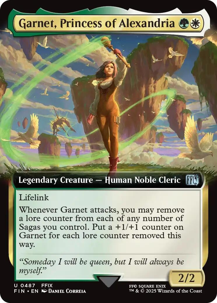 Image for Garnet, Princess of Alexandria (Extended Art) (487) [FINAL FANTASY] - Magic: The Gathering