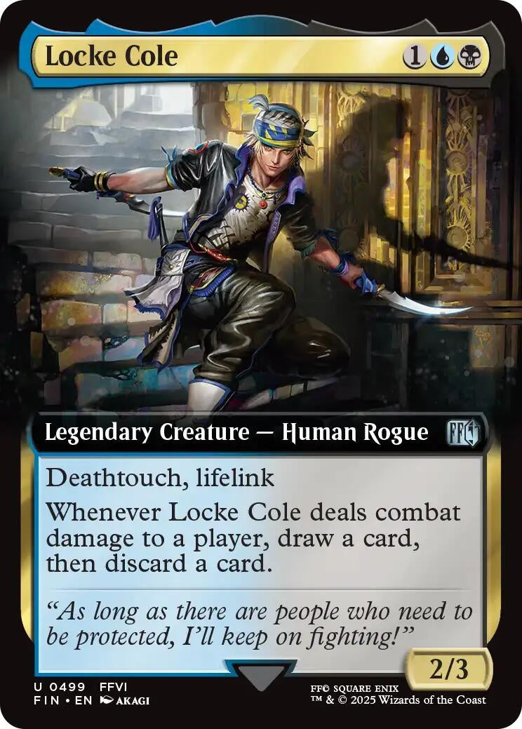 Image for Locke Cole (Extended Art) (499) [FINAL FANTASY] - Magic: The Gathering