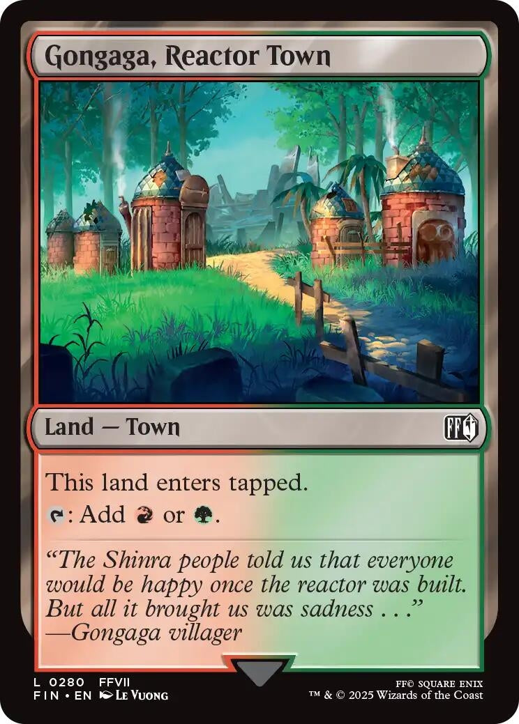 Image for Gongaga, Reactor Town (280) [FINAL FANTASY] - Magic: The Gathering