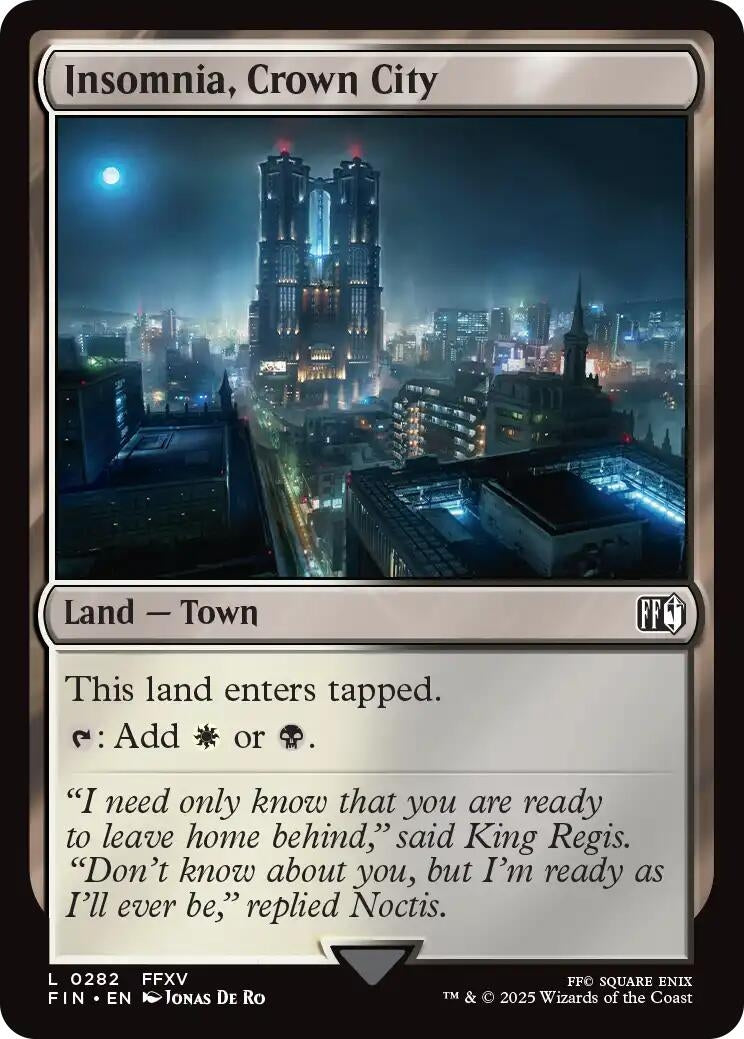 Image for Insomnia, Crown City (282) [FINAL FANTASY] - Magic: The Gathering