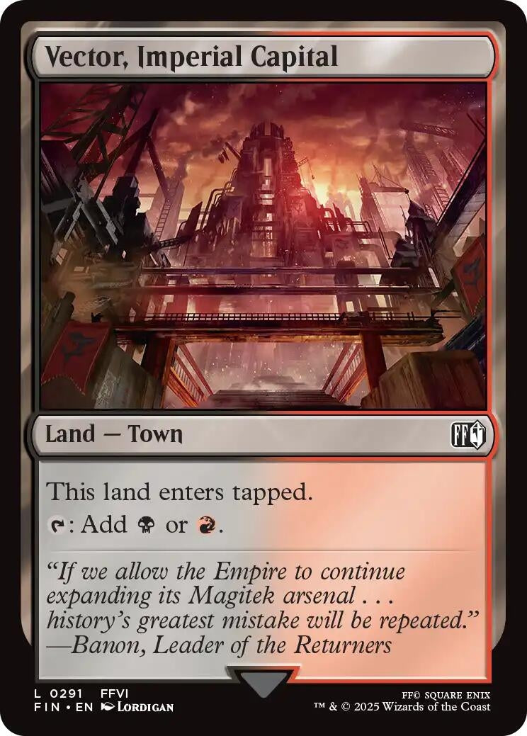 Image for Vector, Imperial Capital (291) [FINAL FANTASY] - Magic: The Gathering