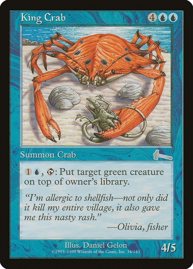 Image for King Crab (34) [Urza's Legacy] - Magic: The Gathering