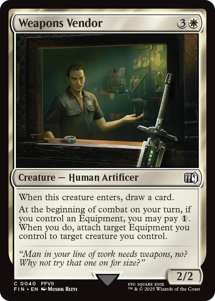 Image for Weapons Vendor (40) [FINAL FANTASY] - Magic: The Gathering