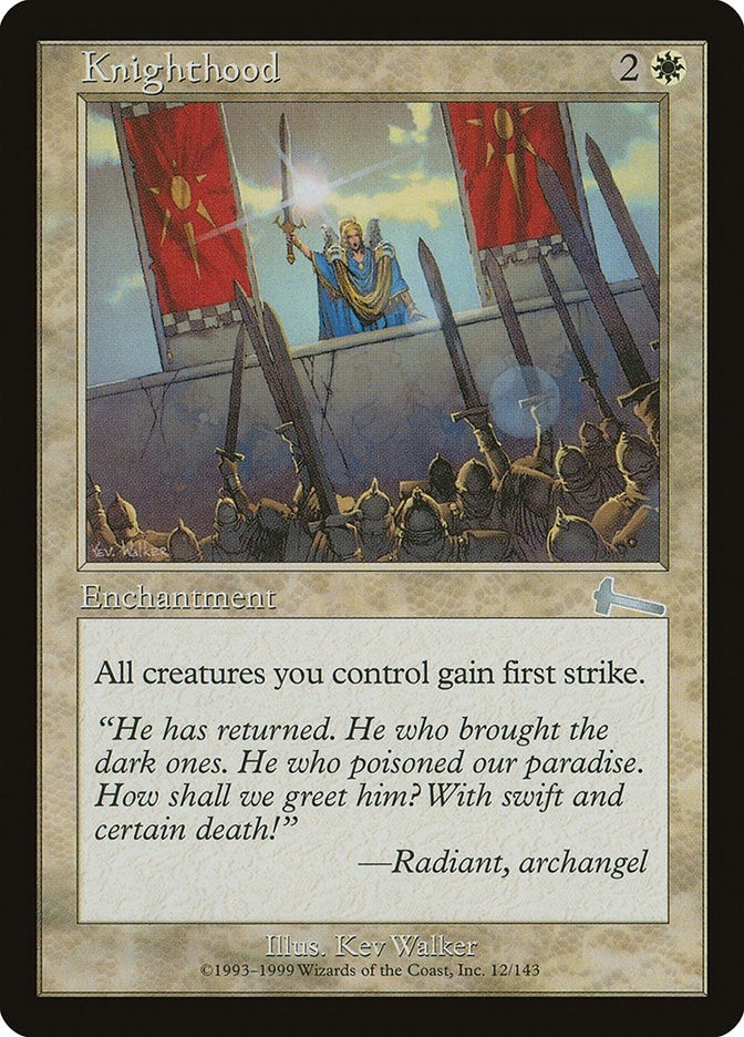 Image for Knighthood (12) [Urza's Legacy] - Magic: The Gathering