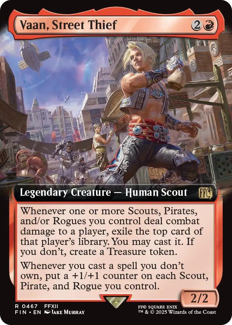 Image for Vaan, Street Thief (Extended Art) (467) [FINAL FANTASY] - Magic: The Gathering