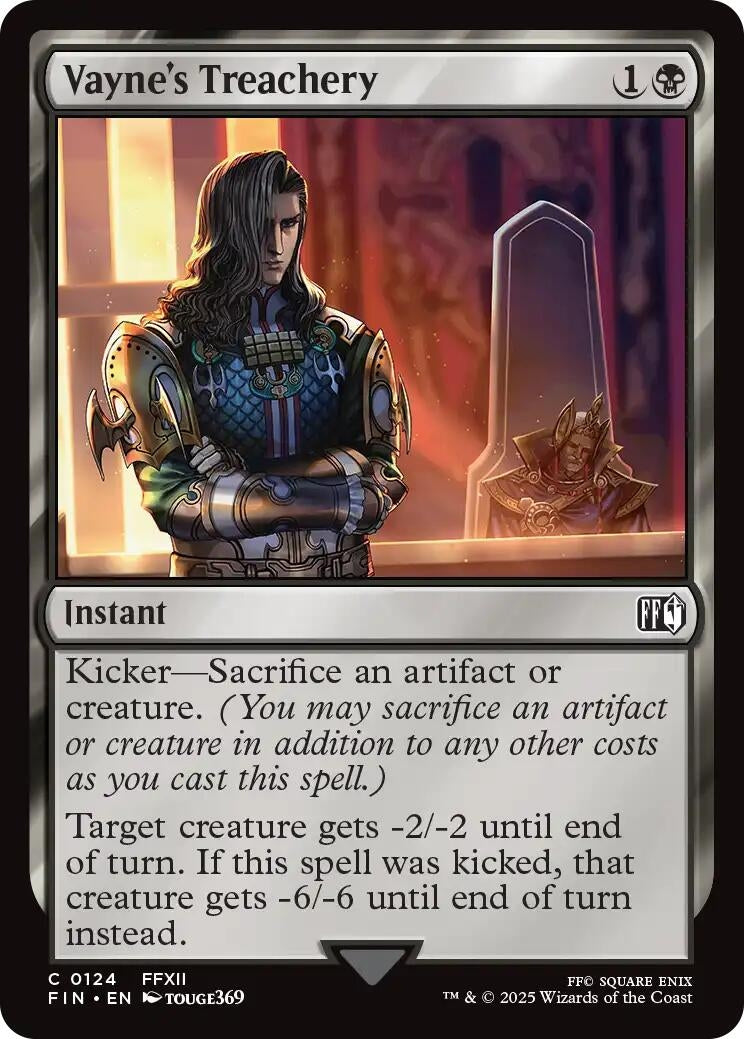 Image for Vayne's Treachery (124) [FINAL FANTASY] - Magic: The Gathering