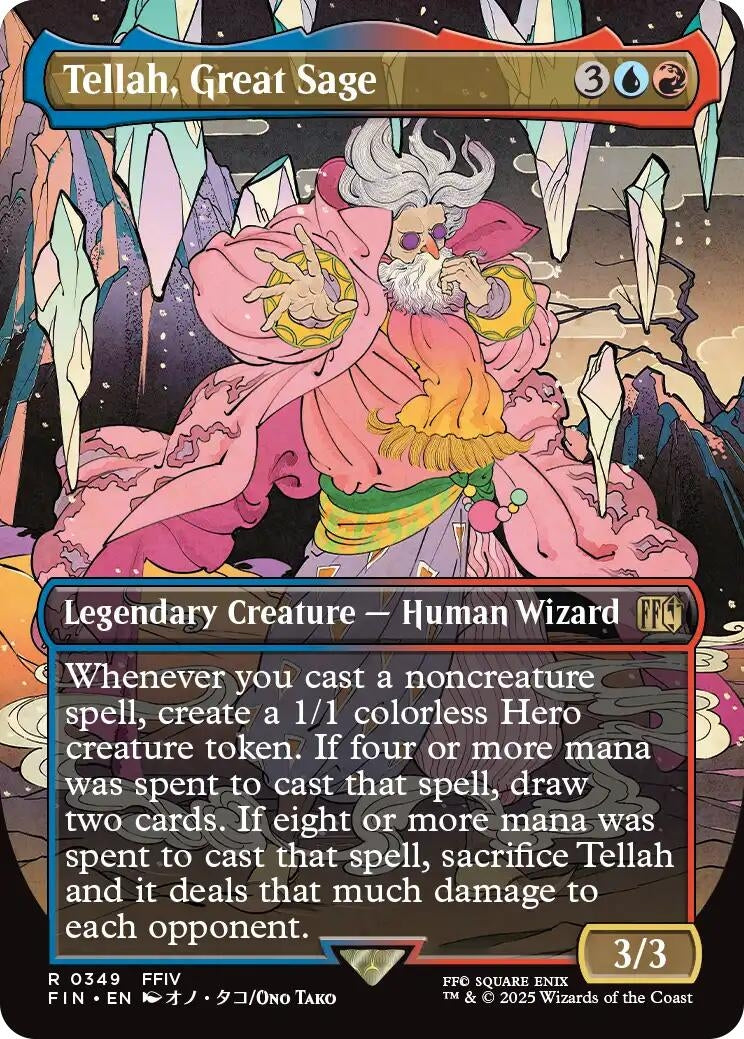 Image for Tellah, Great Sage (Borderless) (349) [FINAL FANTASY] - Magic: The Gathering